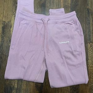 Alphalete joggers black plum